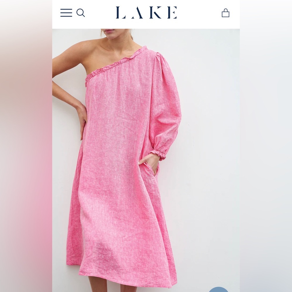 Lake Pajamas Milly Midi Dress in Zinnia